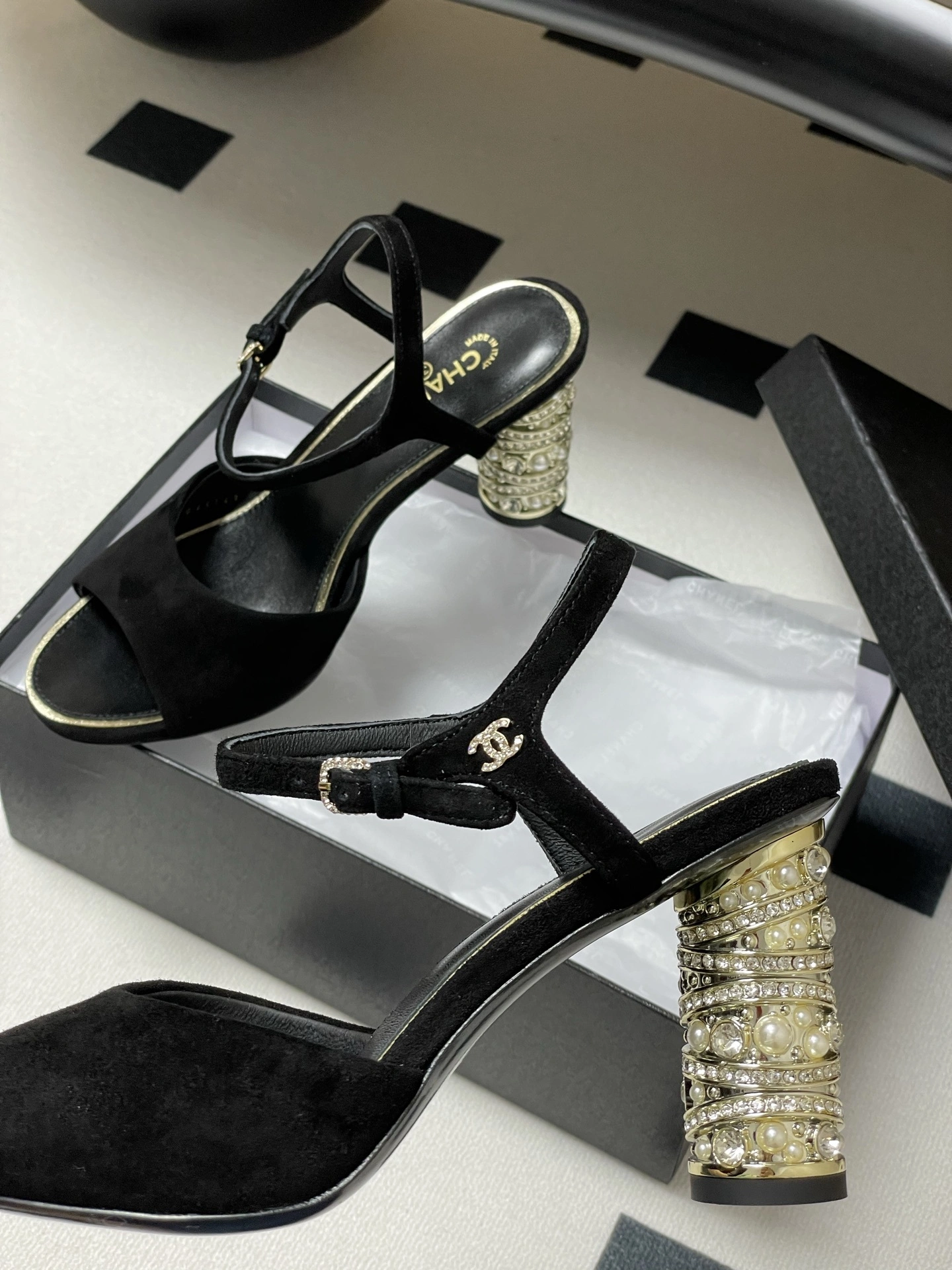 COCO-- 3h1958 G46097 B18550 94305 sheepskin Heel height：8.5CM item:E-X158C2041